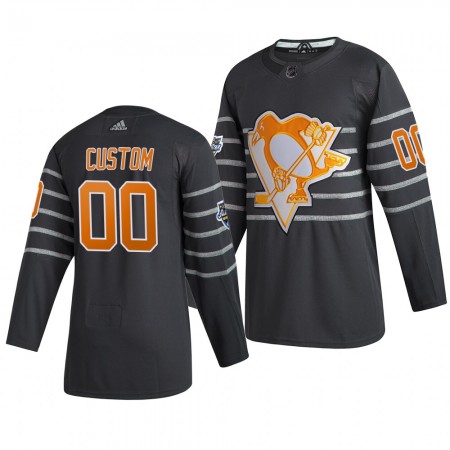 Camisola Pittsburgh Penguins Personalizado Cinza Adidas 2020 NHL All-Star Authentic - Homem